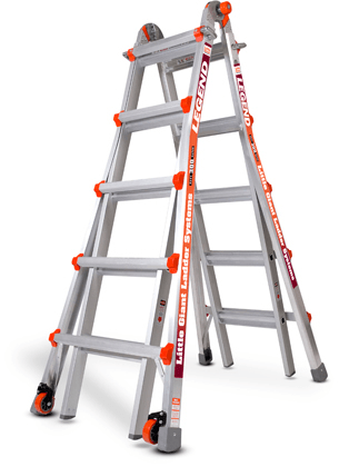 10'/17' TELESCOPIC STEPLADDER