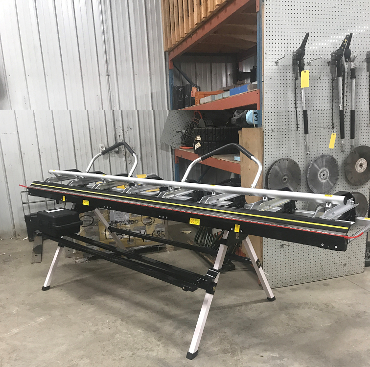 Plieuse d'aluminium avec couteau